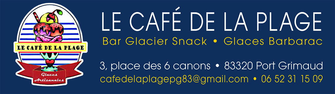 CAFE DE LA PLAGE glacier port grimaud